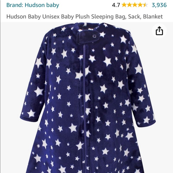 Hudson baby unisex baby plush sleeping bag sack blancket 18-24 mounth - Picture 7 of 7